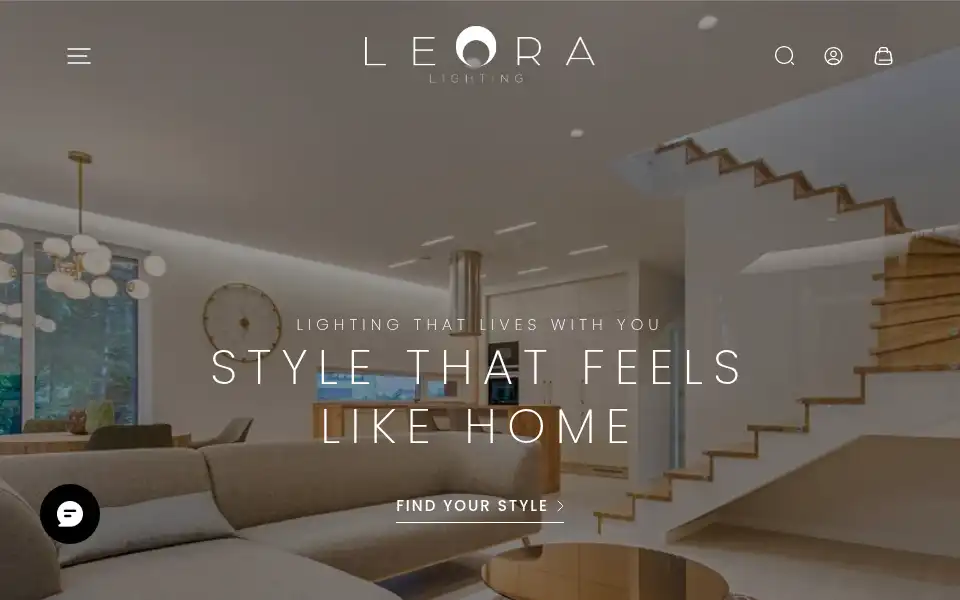 Screenshot of leoralighting.co.uk