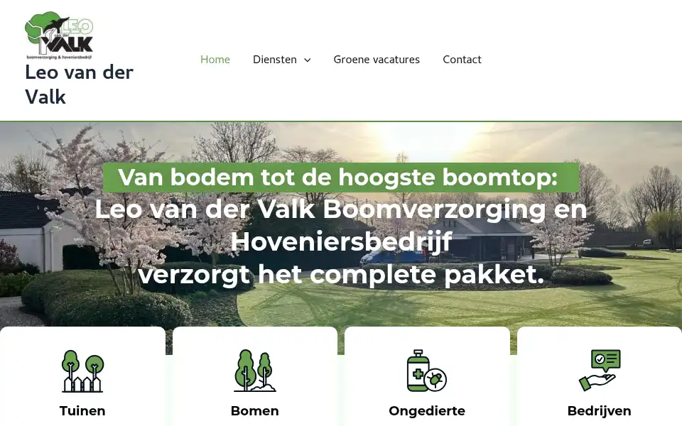 Screenshot of leovandervalk.nl