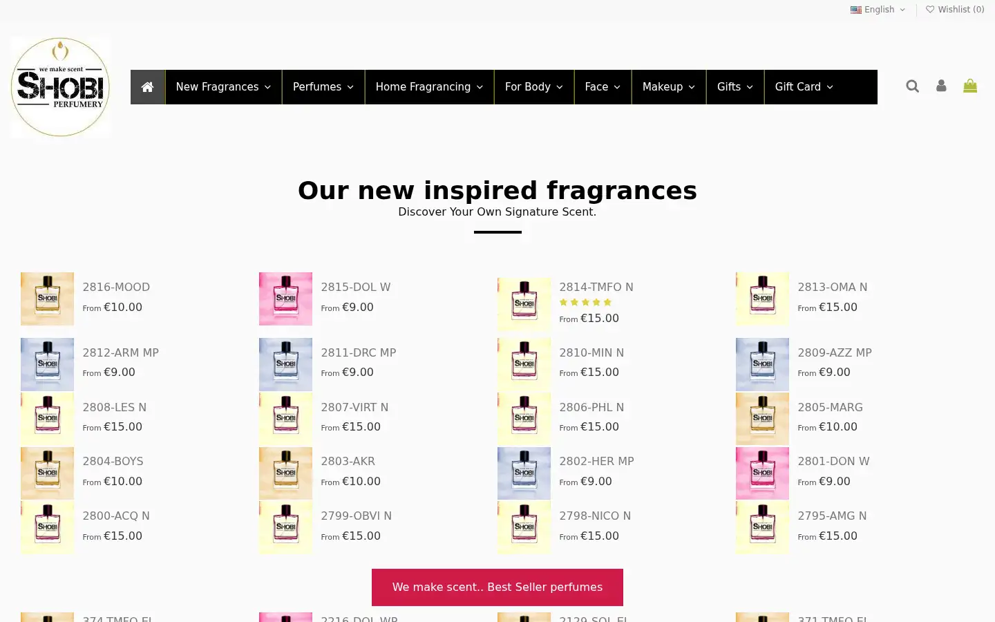 Screenshot of leparfum.com.gr