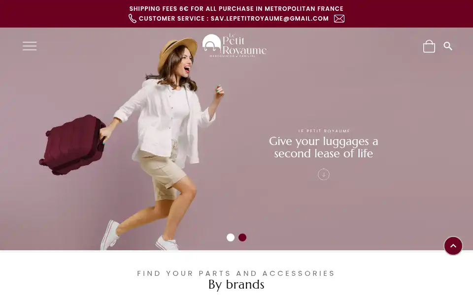 Screenshot of lepetitroyaume.com