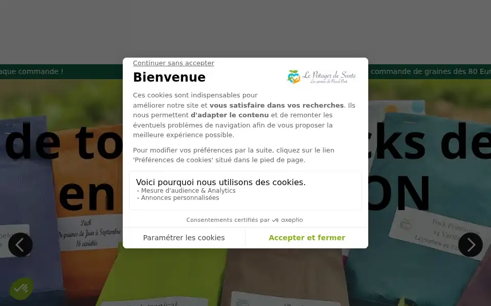 Screenshot of lepotagerdesante.com