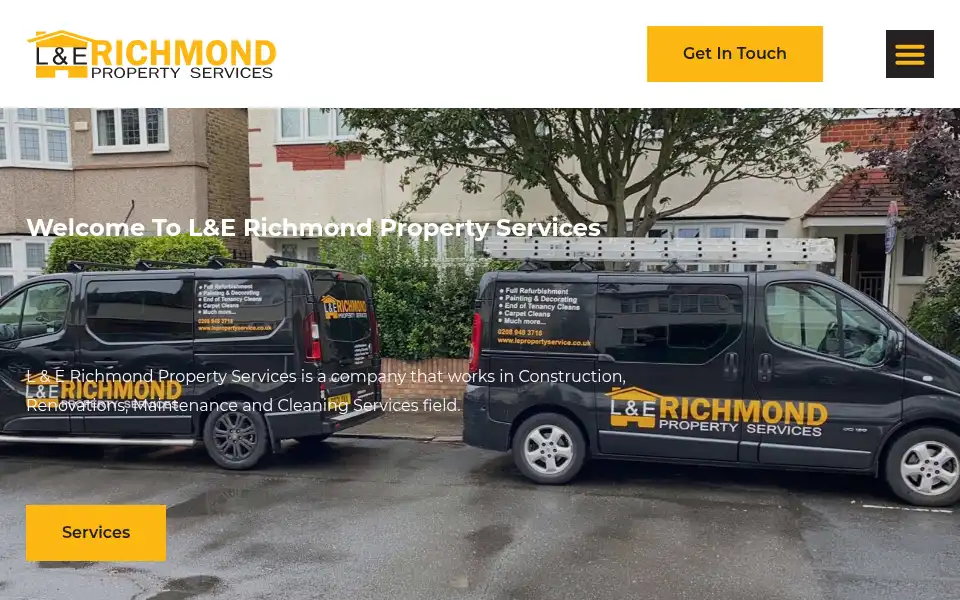 Screenshot of lepropertyservice.co.uk