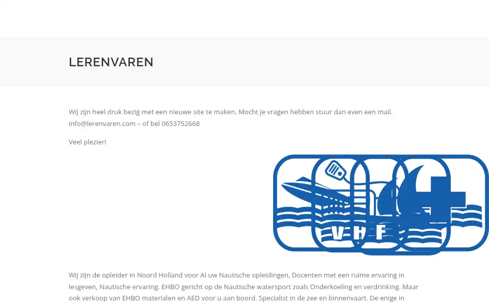 Screenshot of lerenvaren.com