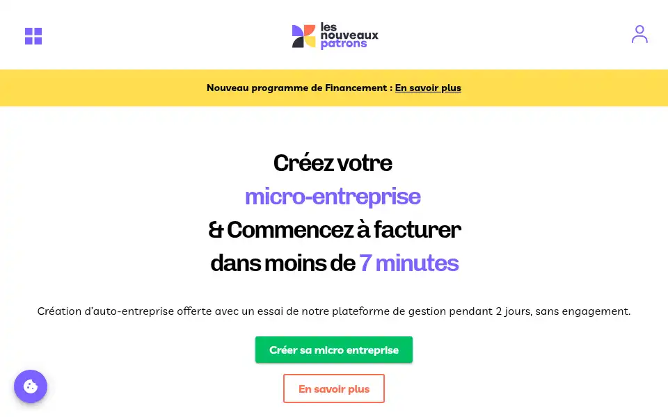 Screenshot of les-nouveaux-patrons.com
