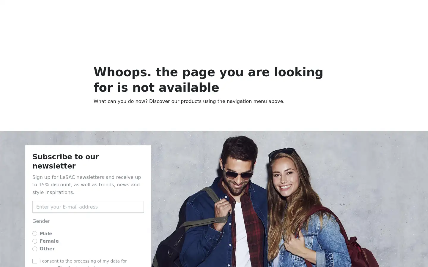 Screenshot of lesacoutlet.de