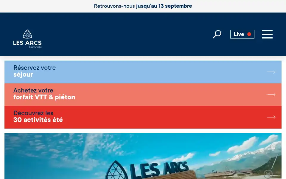 Screenshot of lesarcs.com