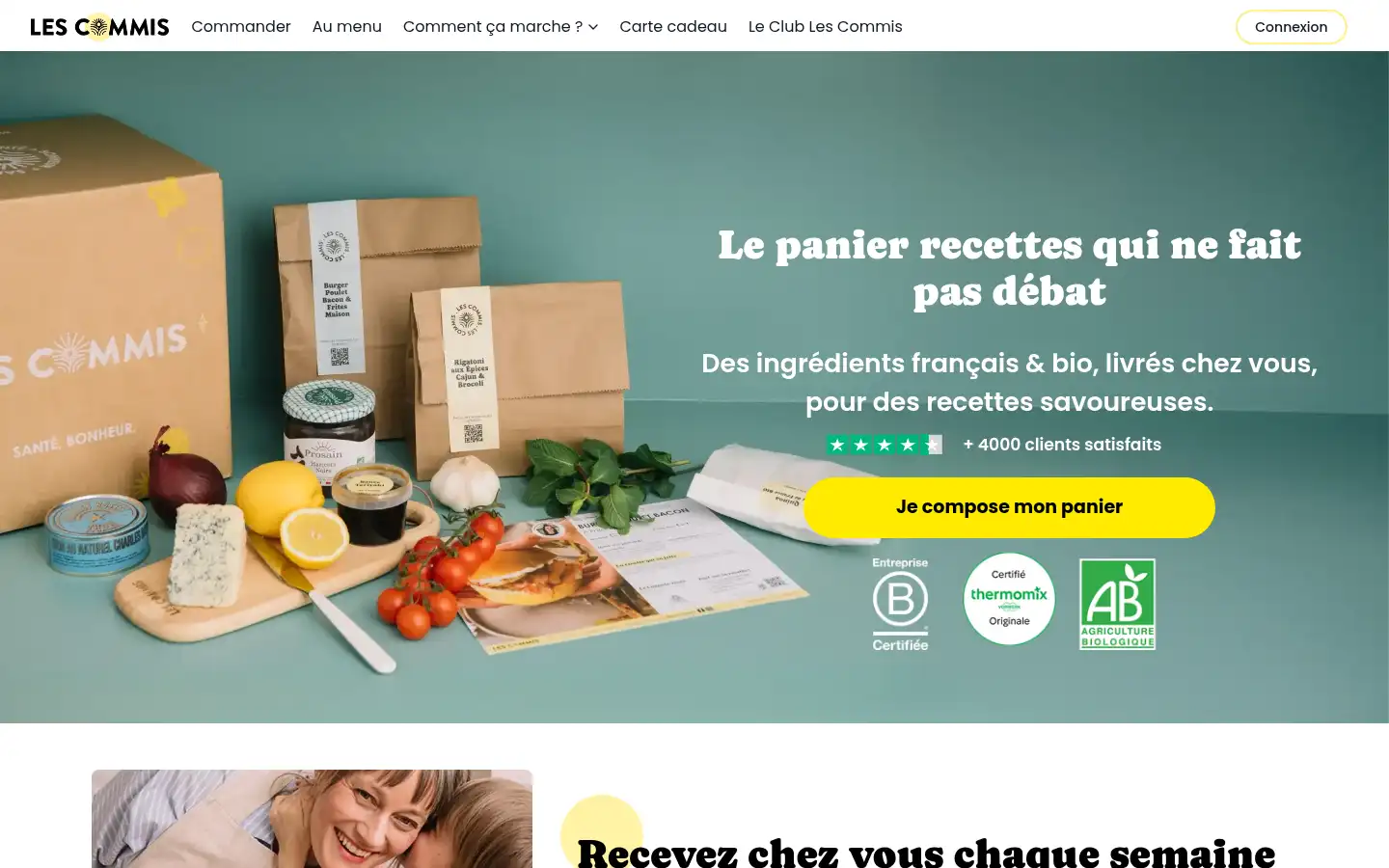 Screenshot of lescommis.com