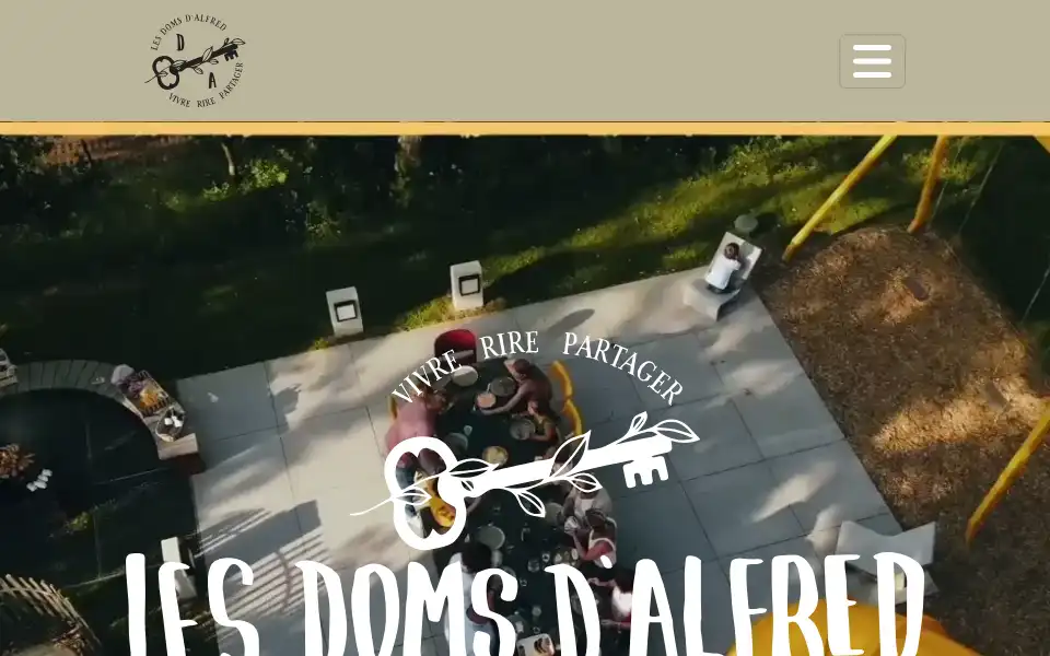 Screenshot of lesdomsdalfred.be