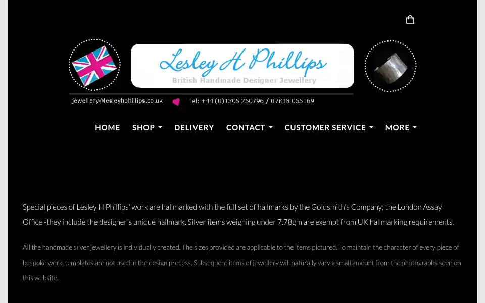 Screenshot of lesleyhphillips.co.uk