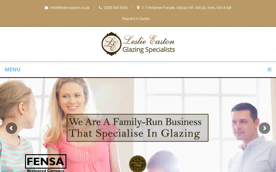 Screenshot of leslie-easton.co.uk