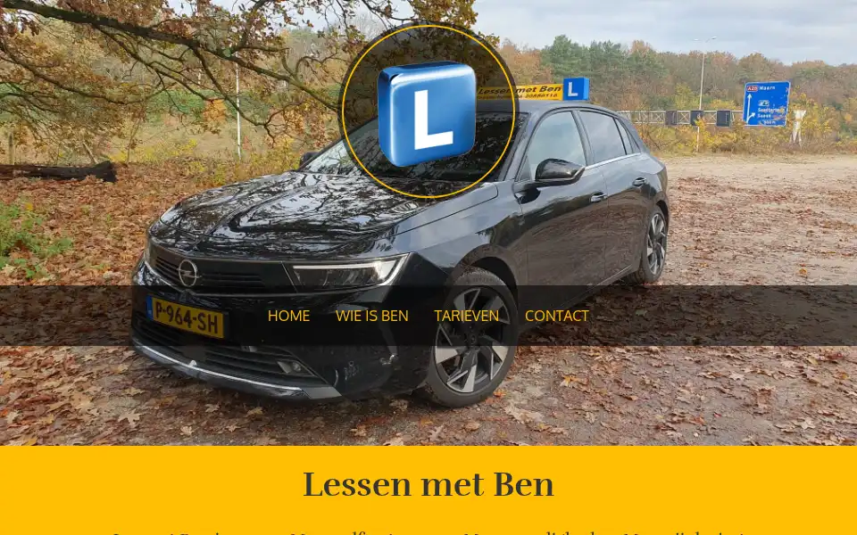 Screenshot of lessenmetben.nl