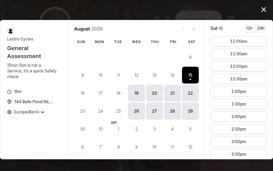 Screenshot of lestrocycles.co.uk