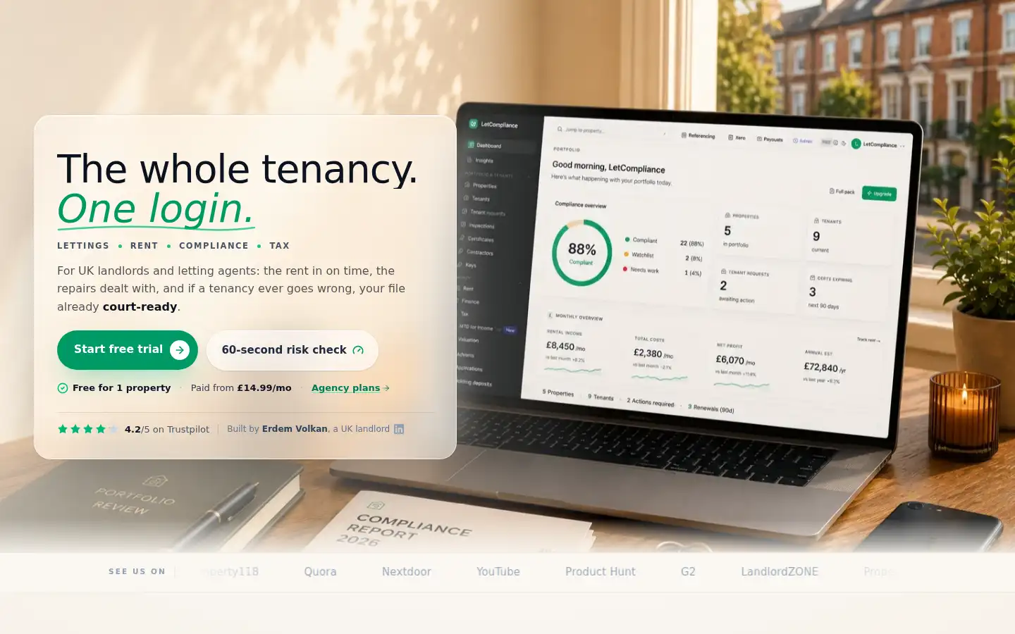 Screenshot of letcompliance.com