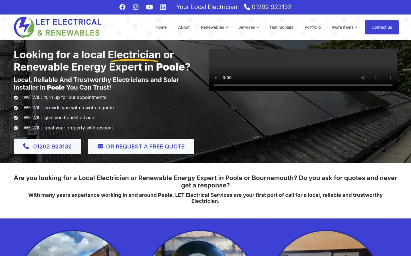 Screenshot of letelectrical.co.uk