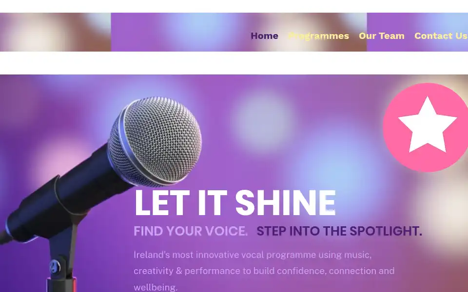 Screenshot of letitshine.ie