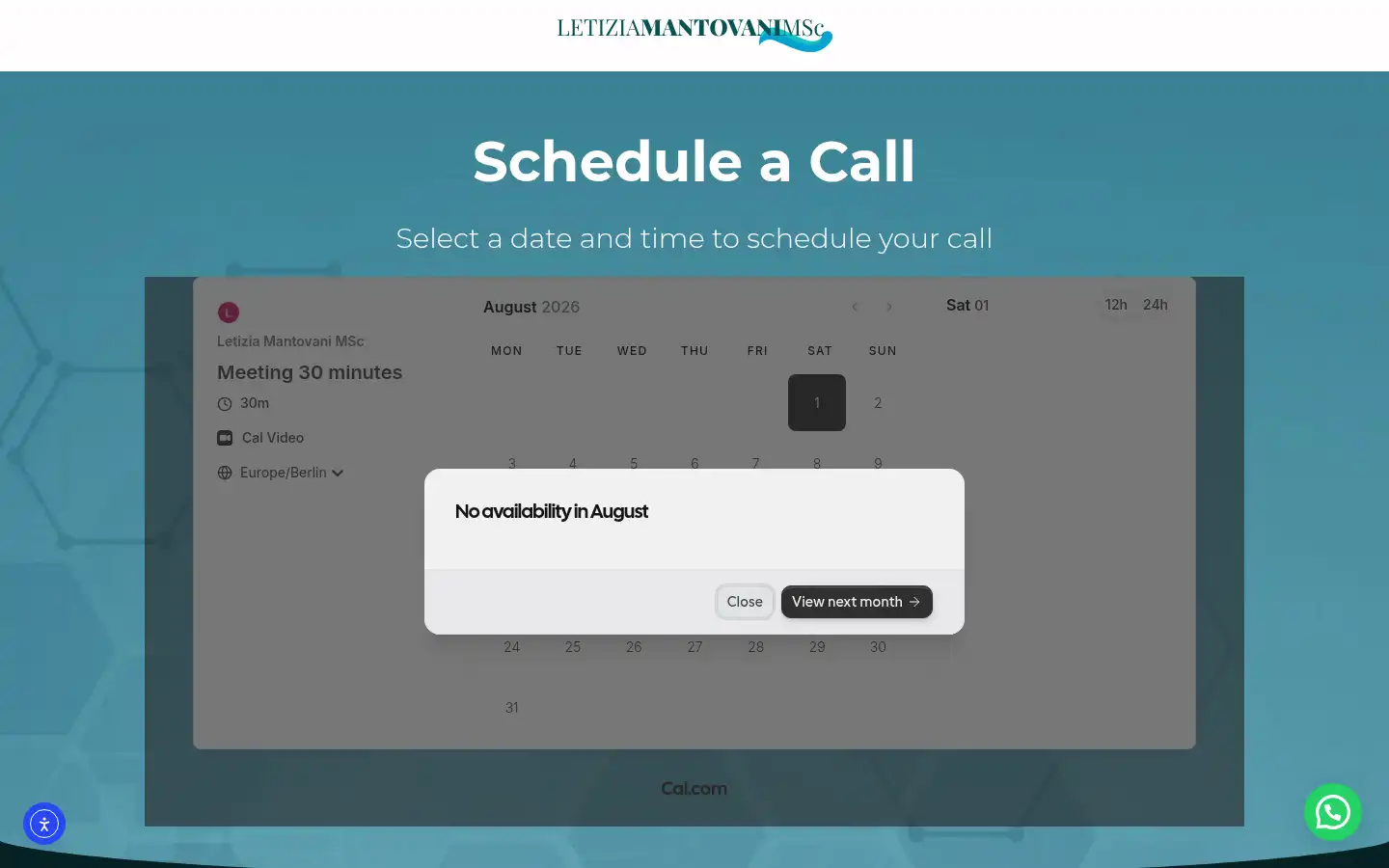 Screenshot of letiziamantovani.com