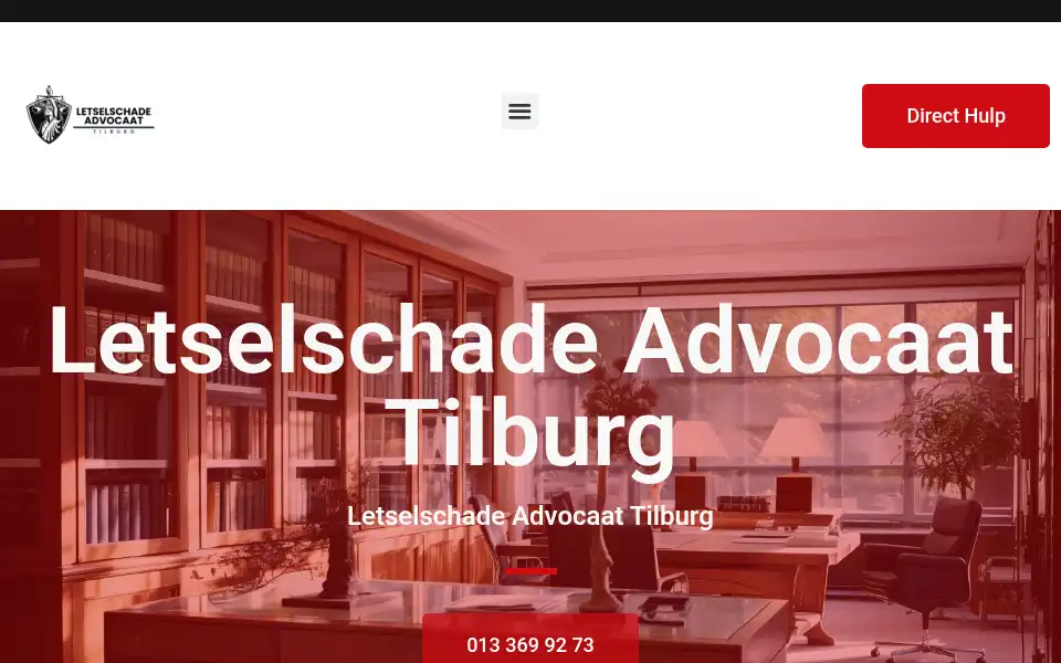 Screenshot of letselschadeadvocaattilburg.net