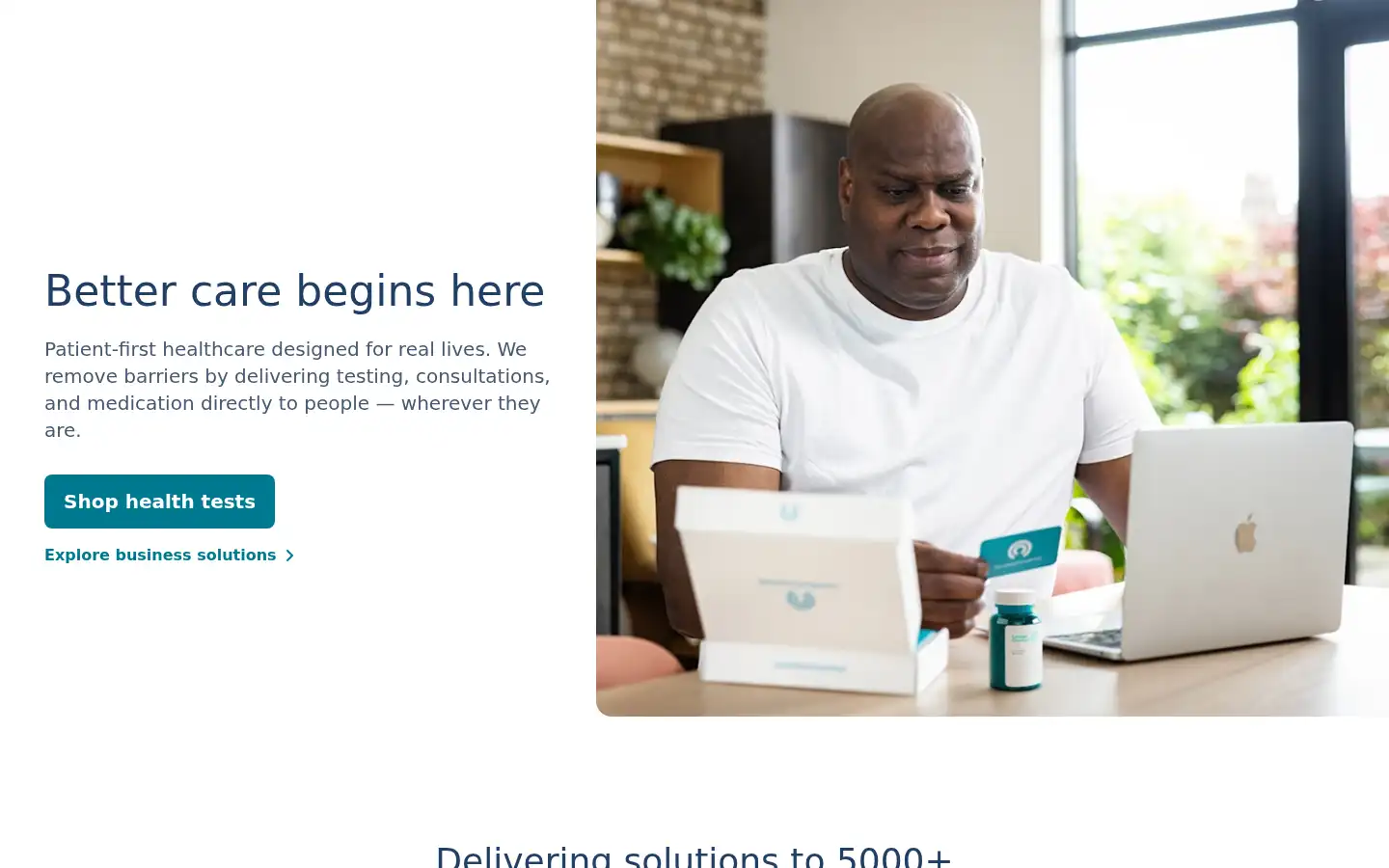 Screenshot of letsgetchecked.com