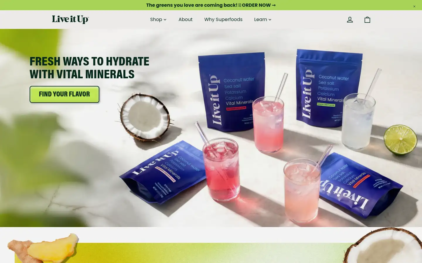 Screenshot of letsliveitup.com