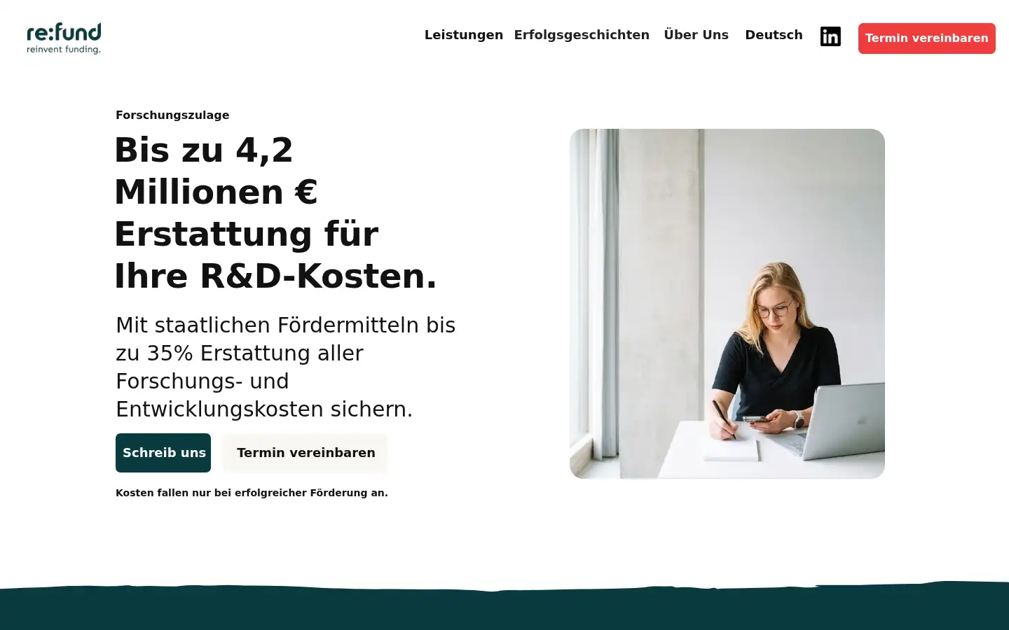 Screenshot of letsrefund.de