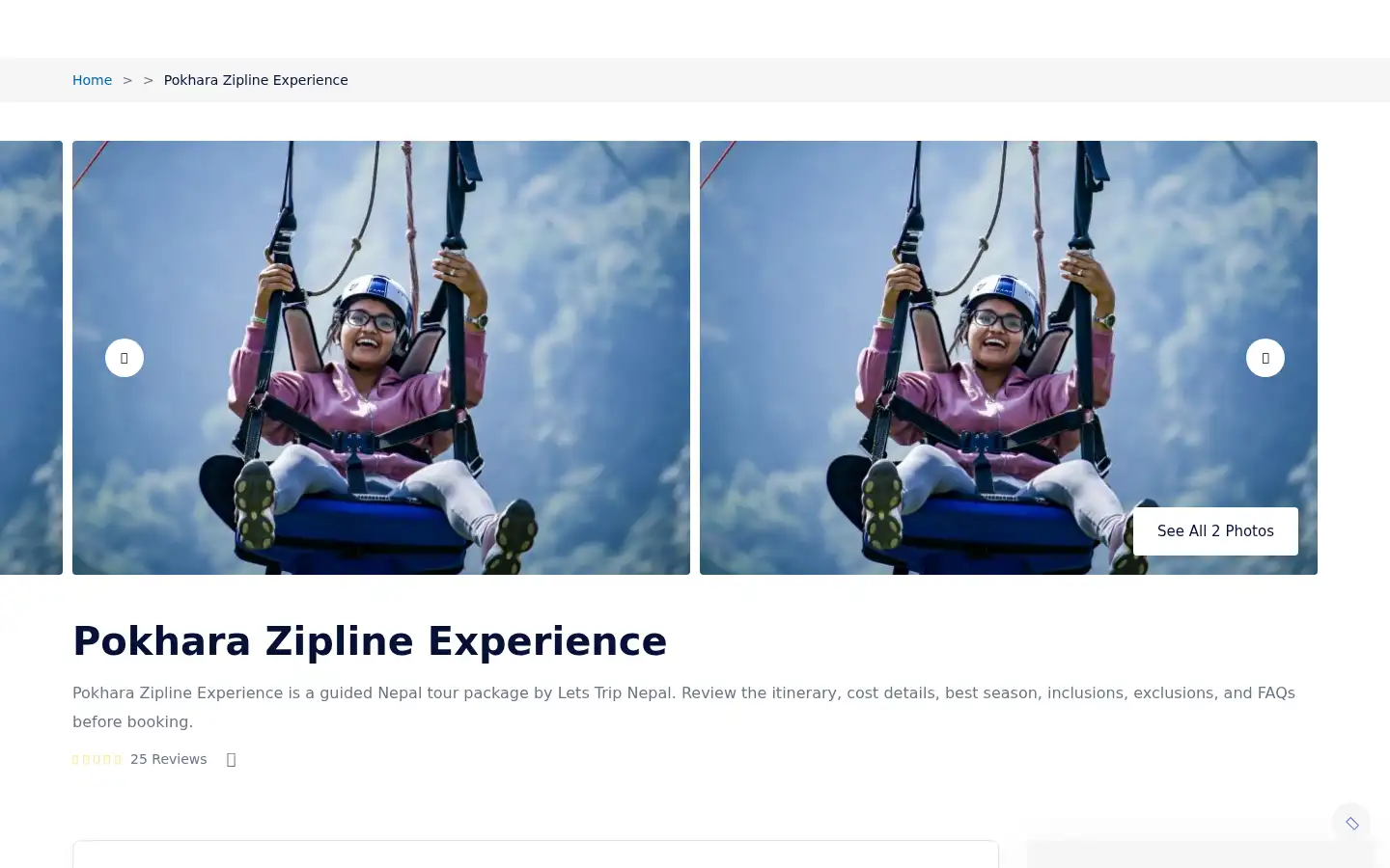 Screenshot of letstripnepal.com