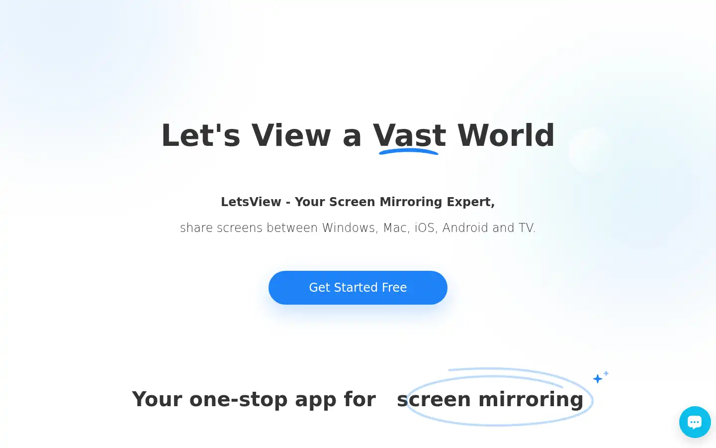 Screenshot of letsview.com
