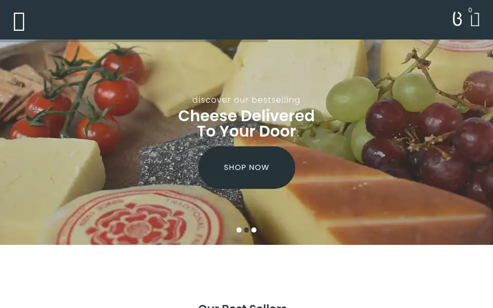 Screenshot of letterboxcheese.co.uk