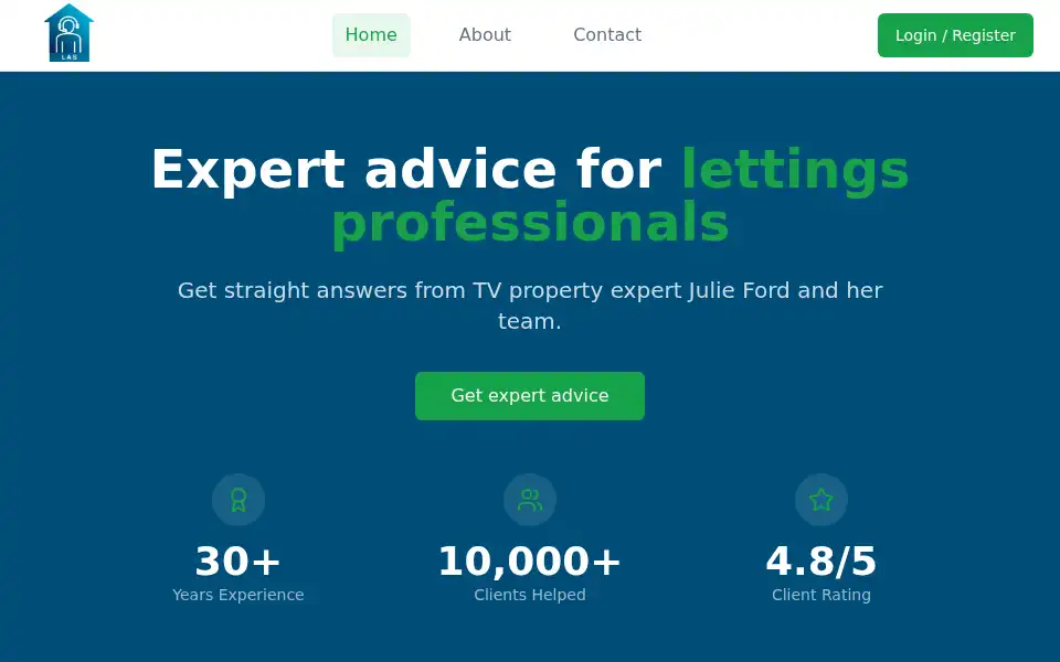 Screenshot of lettingsadviceservice.co.uk