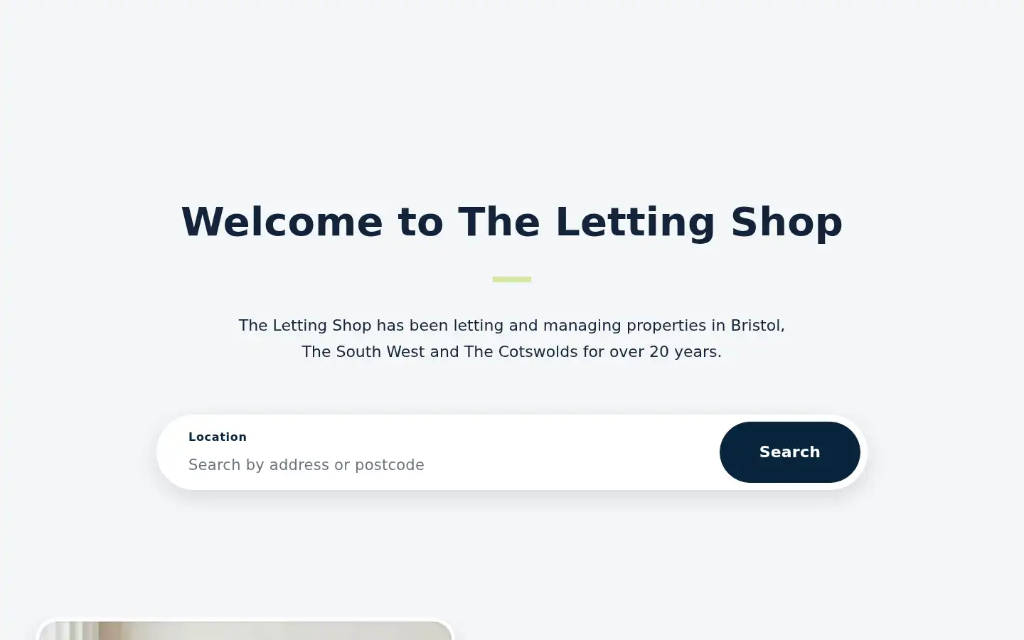 Screenshot of lettingshop.com