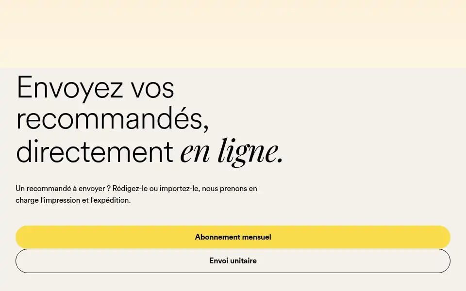 Screenshot of lettre-ar.com