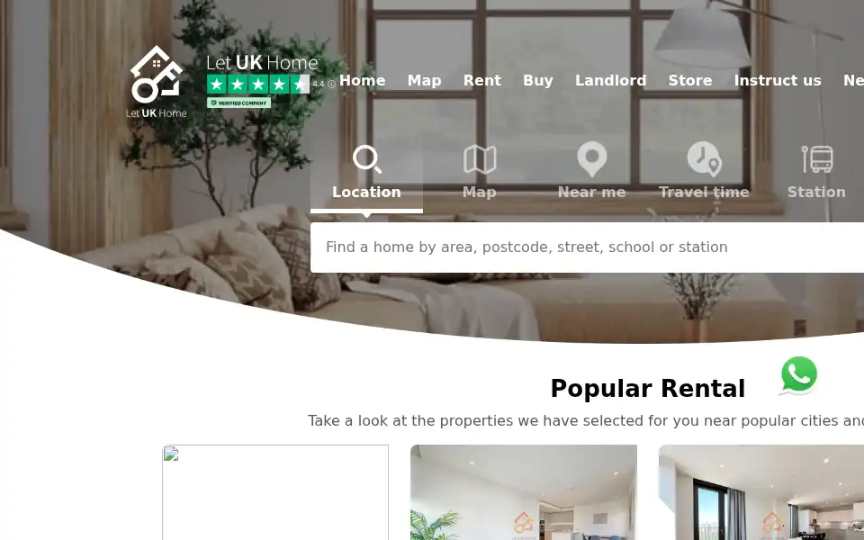 Screenshot of letukhome.co.uk