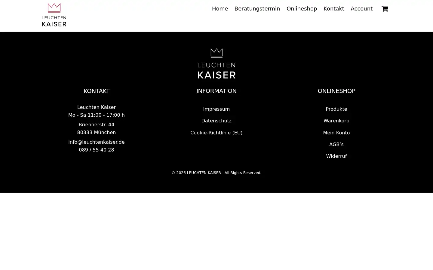 Screenshot of leuchtenkaiser.de