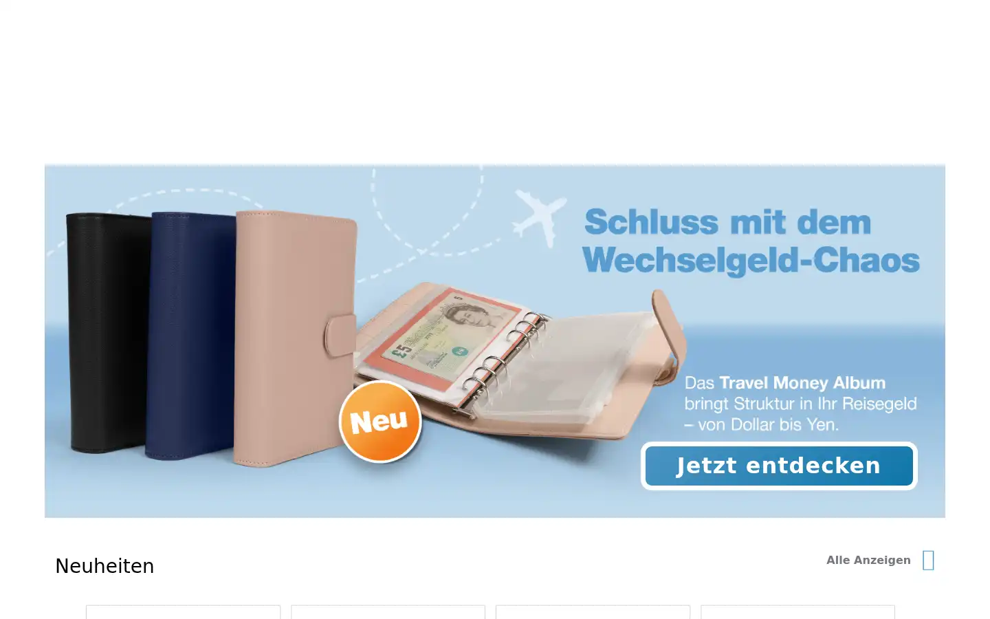 Screenshot of leuchtturm.de