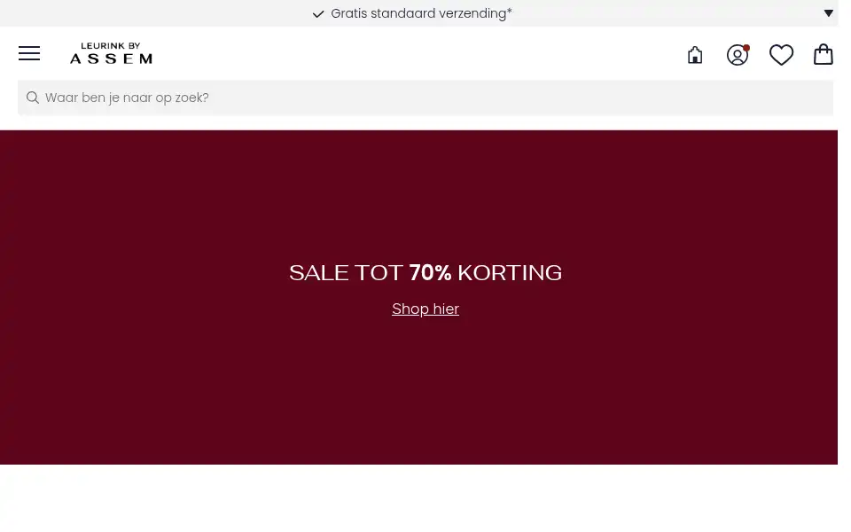 Screenshot of leurinkmode.nl