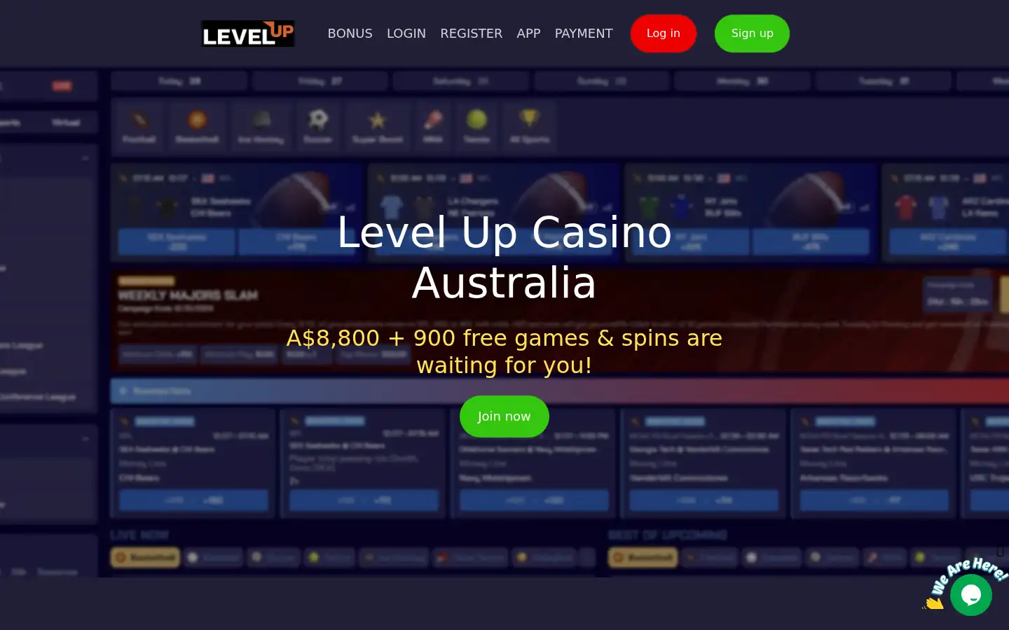 Screenshot of level-up-casinoau.com