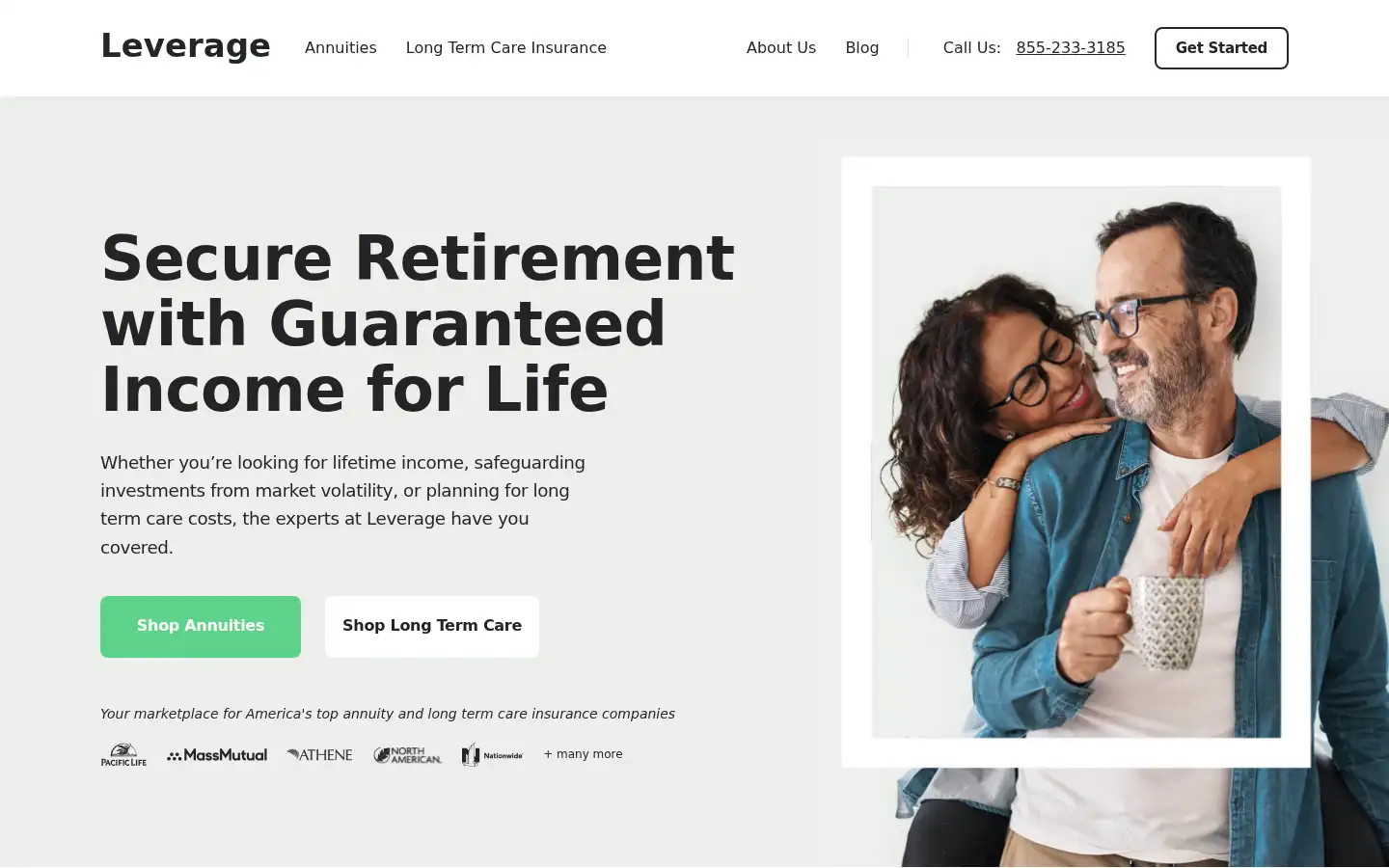 Screenshot of leverageplanning.com