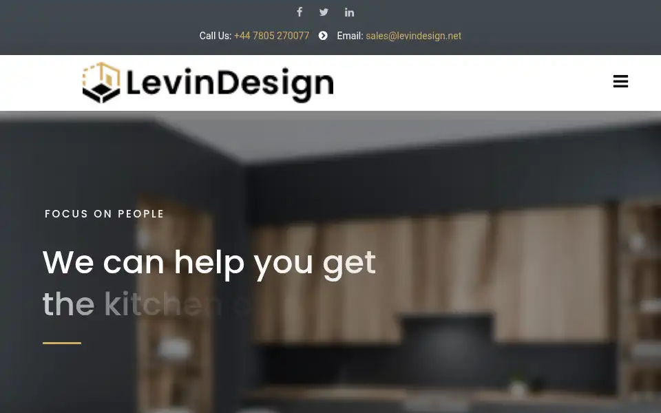 Screenshot of levindesign.net