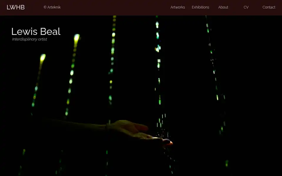 Screenshot of lewisbeal.com