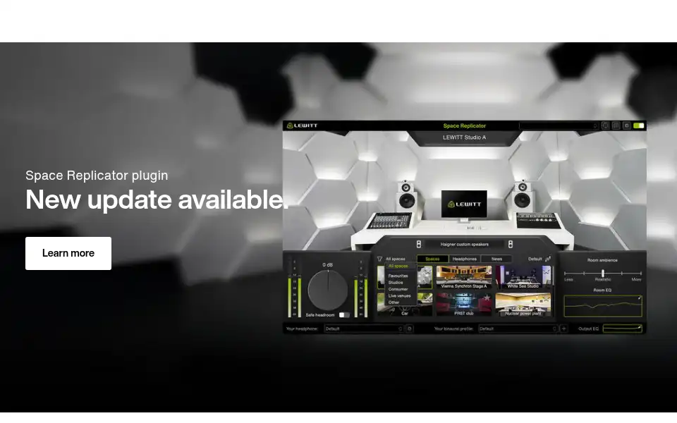 Screenshot of lewitt-audio.com