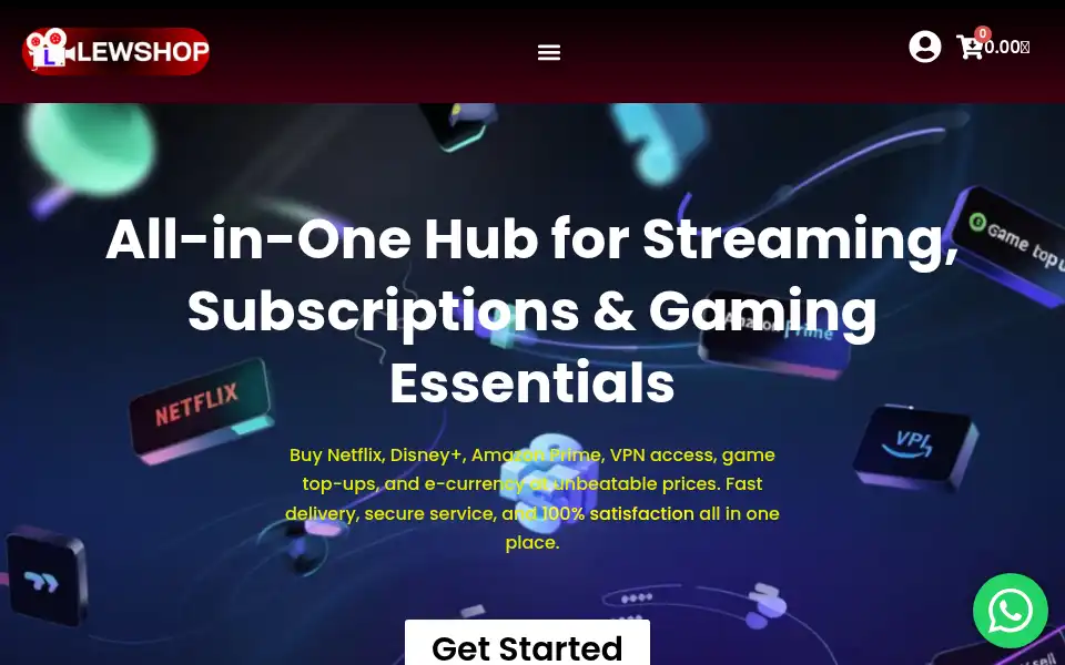 Screenshot of lewshop.com