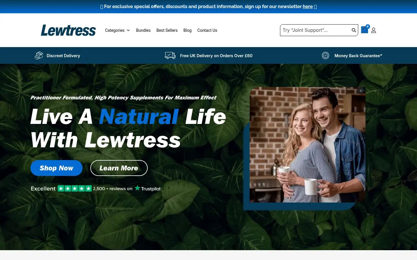 Screenshot of lewtress.co.uk