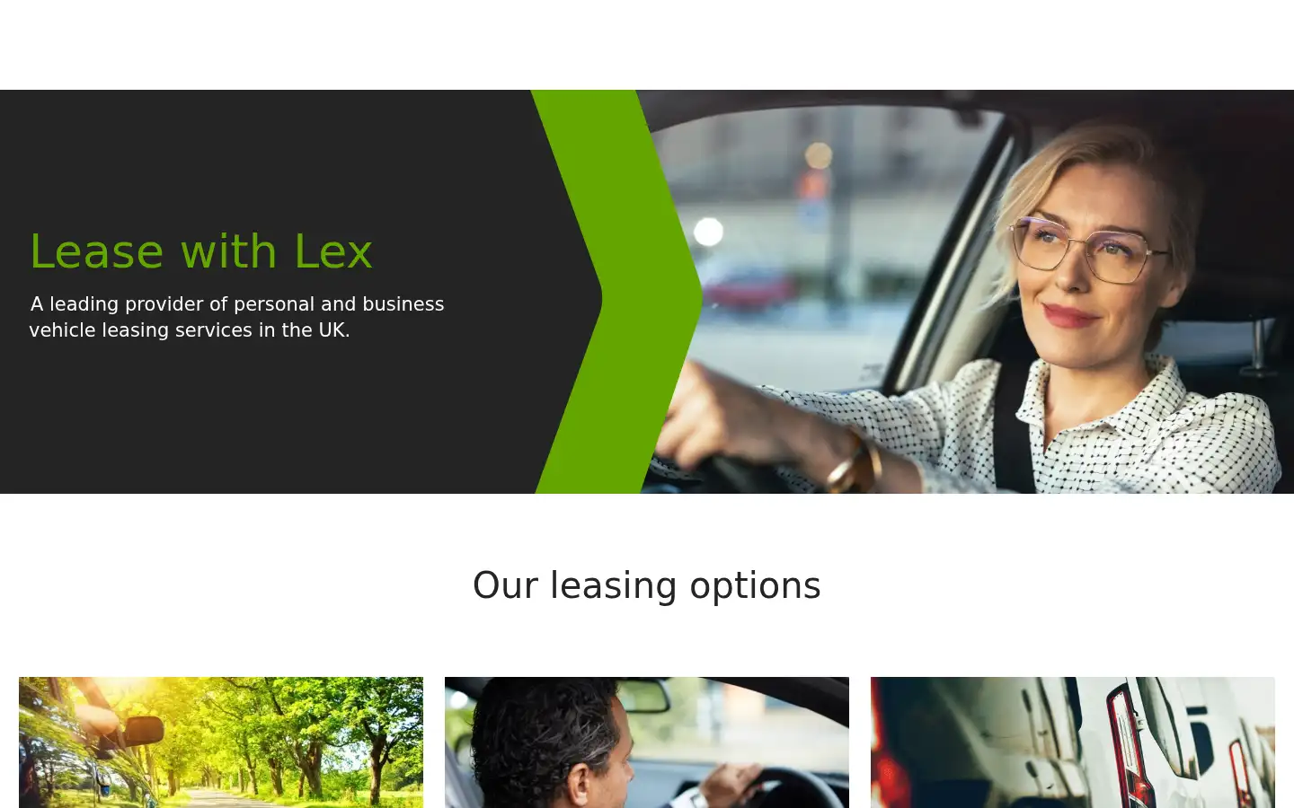 Screenshot of lexautolease.co.uk