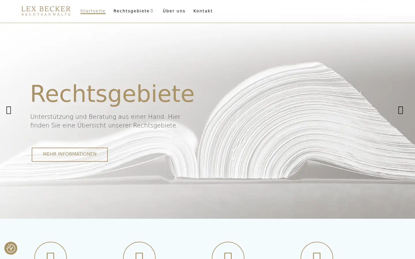 Screenshot of lexbecker.de