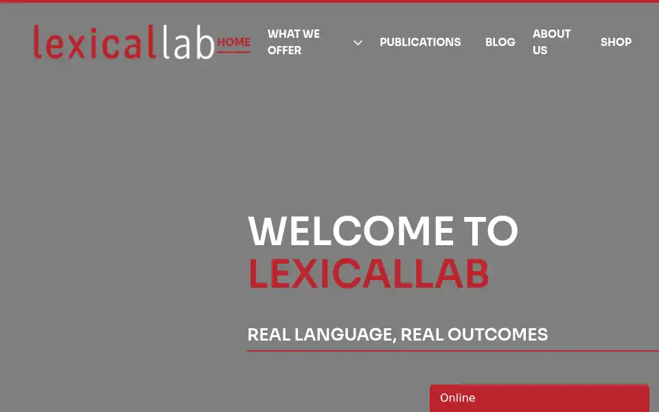 Screenshot of lexicallab.com