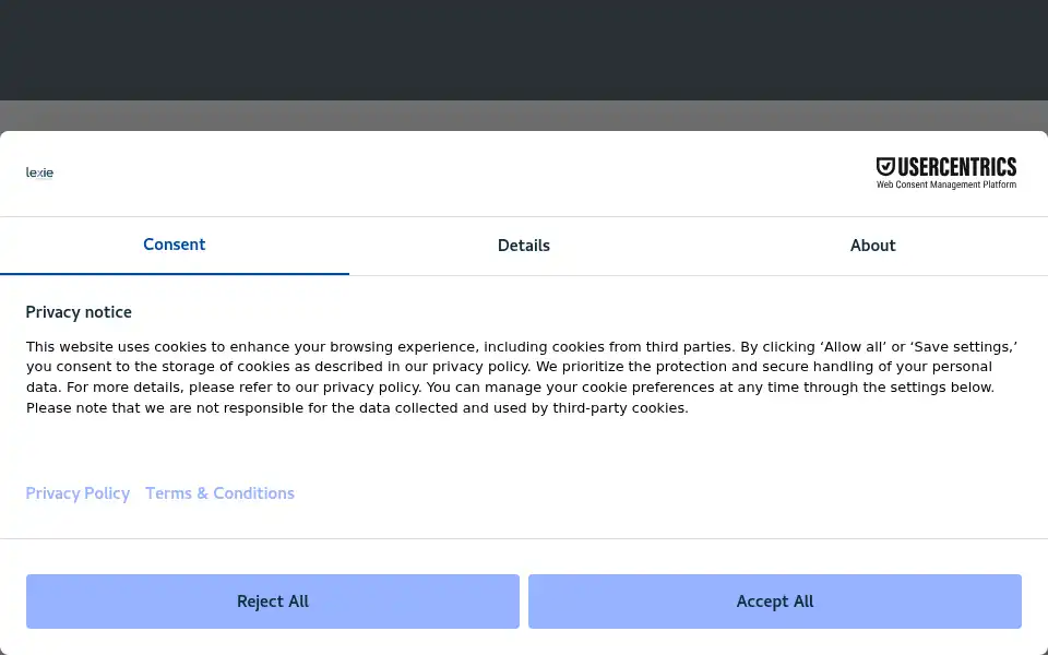Screenshot of lexiehearing.com