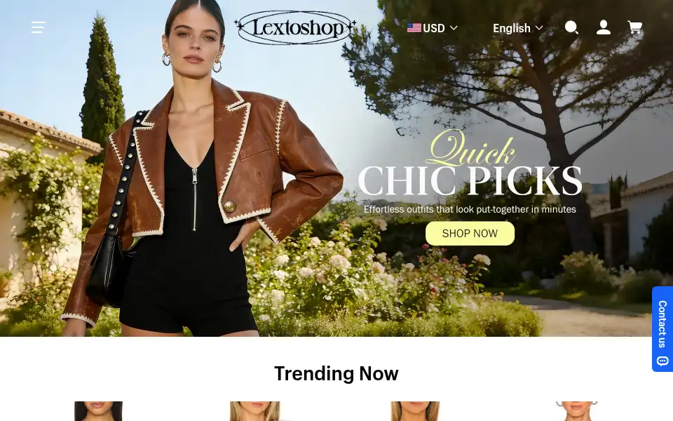 Screenshot of lextoshop.com