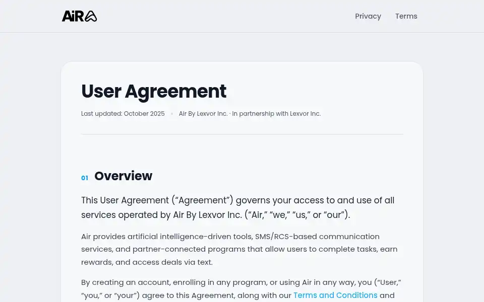 Screenshot of lexvor.com