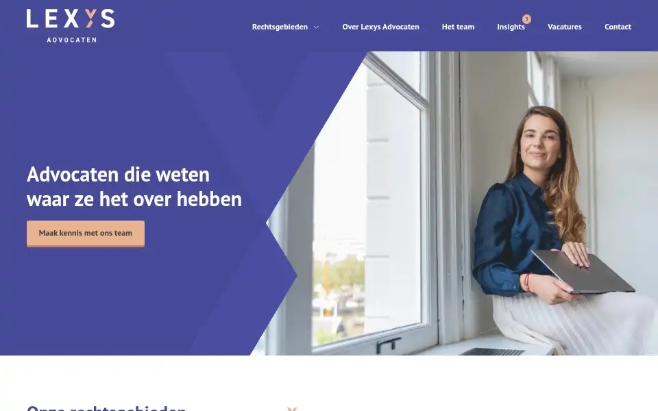 Screenshot of lexysadvocaten.nl