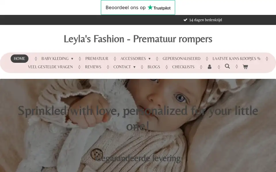 Screenshot of leylasfashion.com