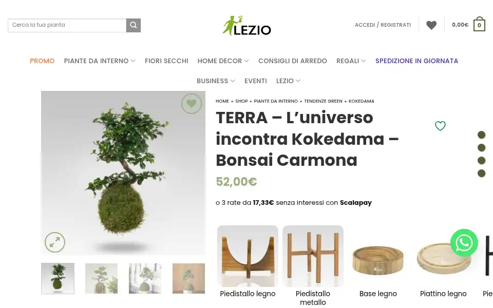 Screenshot of lezio.it